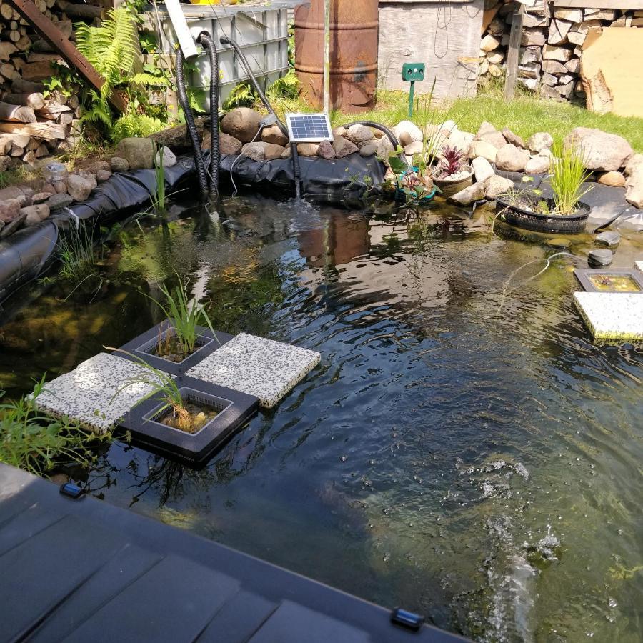 Gaestehaus Am Teich Raben Steinfeld Exterior foto